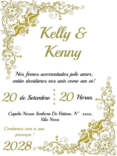 Casamento Arabescos Branco