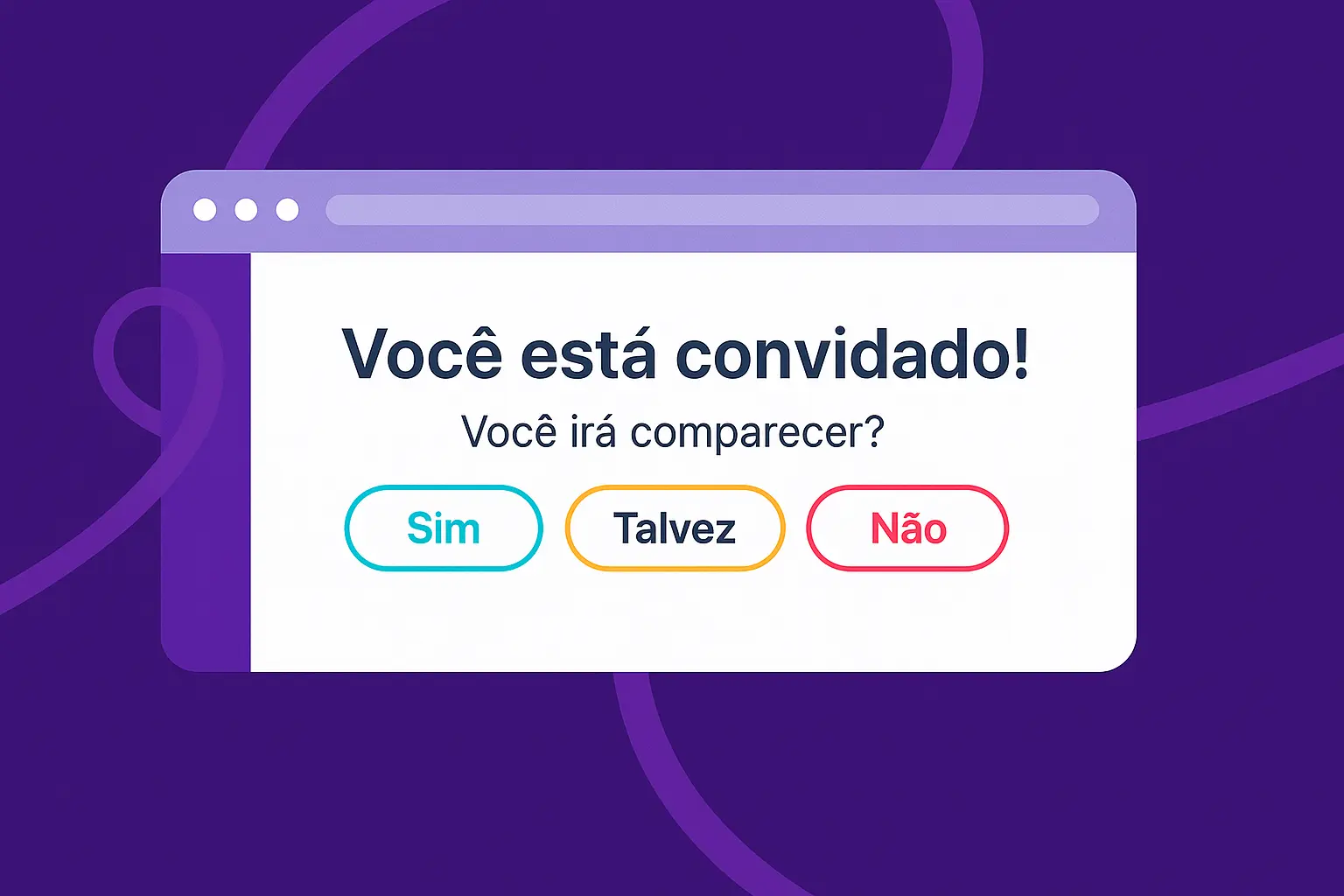 Página de confirmação de presença