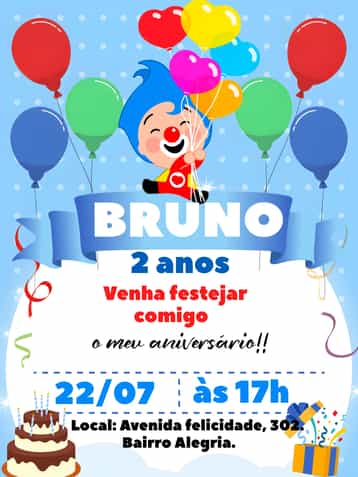 Convite Plim Um Héroi Do Coração Colorido – tema Mais pesquisados colorido, super-herói, infantil, divertido, vibrante