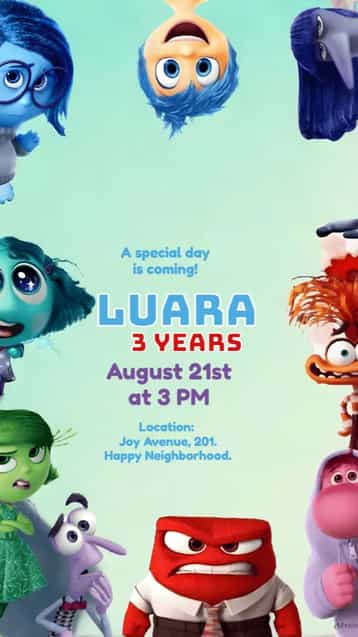 Invitation Fun Mind 2 Kids – Most searched for theme colorful, modern, playful, lively, childlike