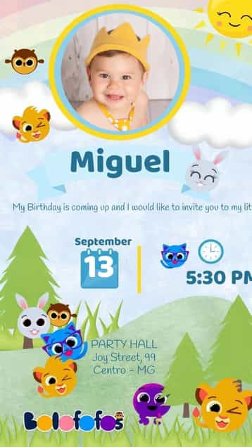 Invitation CuteCakes – Most searched for theme colorful, fun, playful, childish, playful, modern