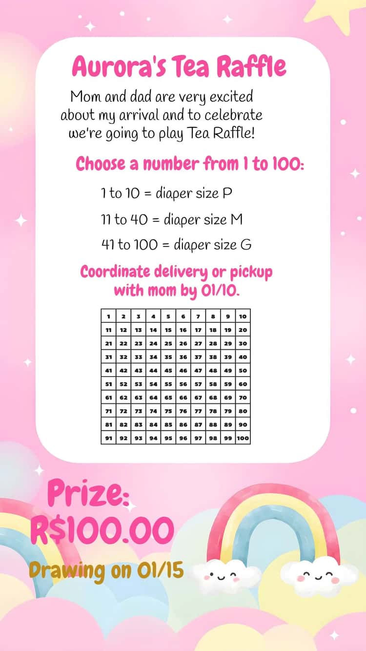 Safari Diaper Raffle Tea Card - Diaper Tea Party | Convitede