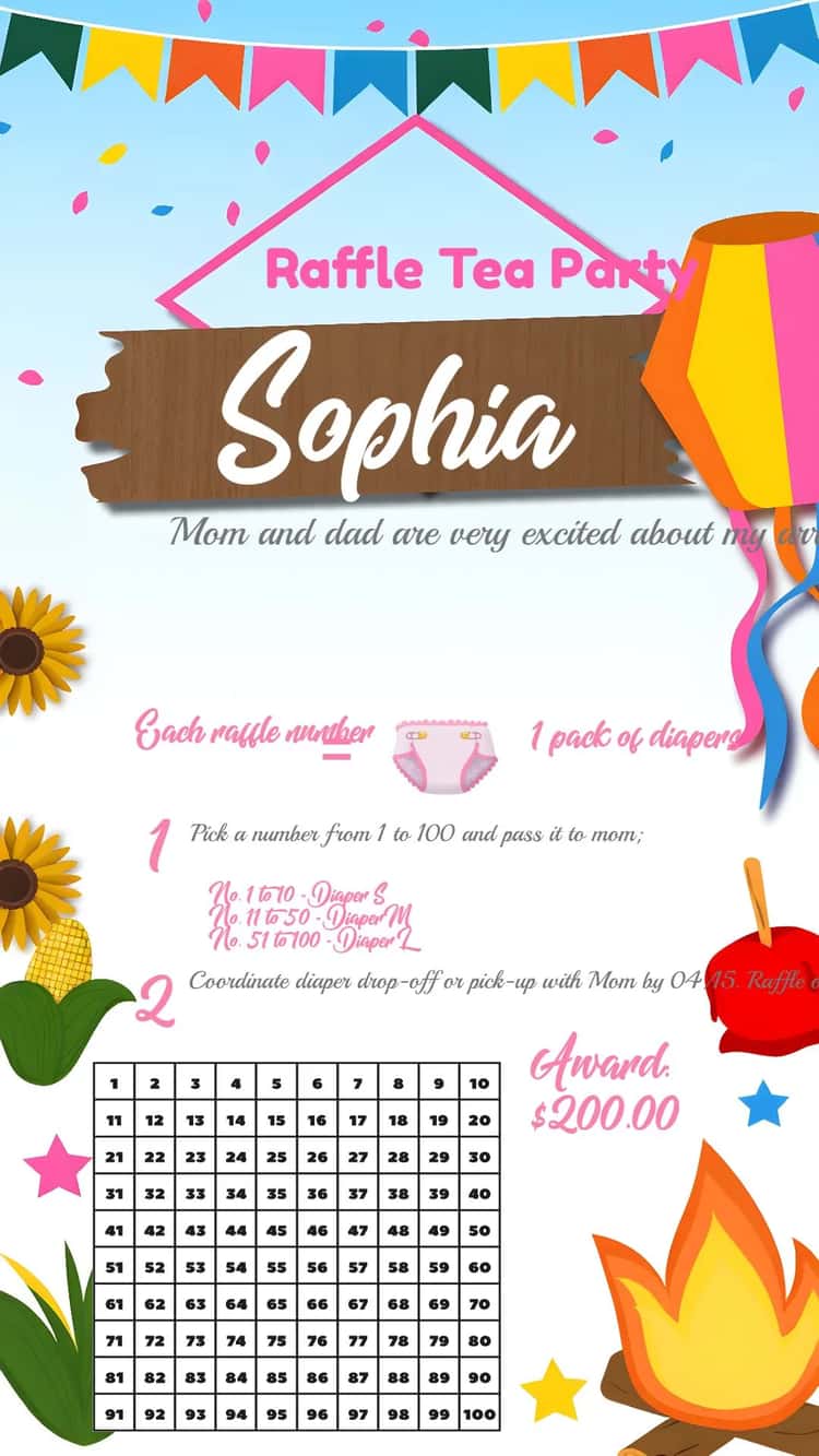 Simple Feminine Tea Party - Delicate Diaper Tea Party | Convitede