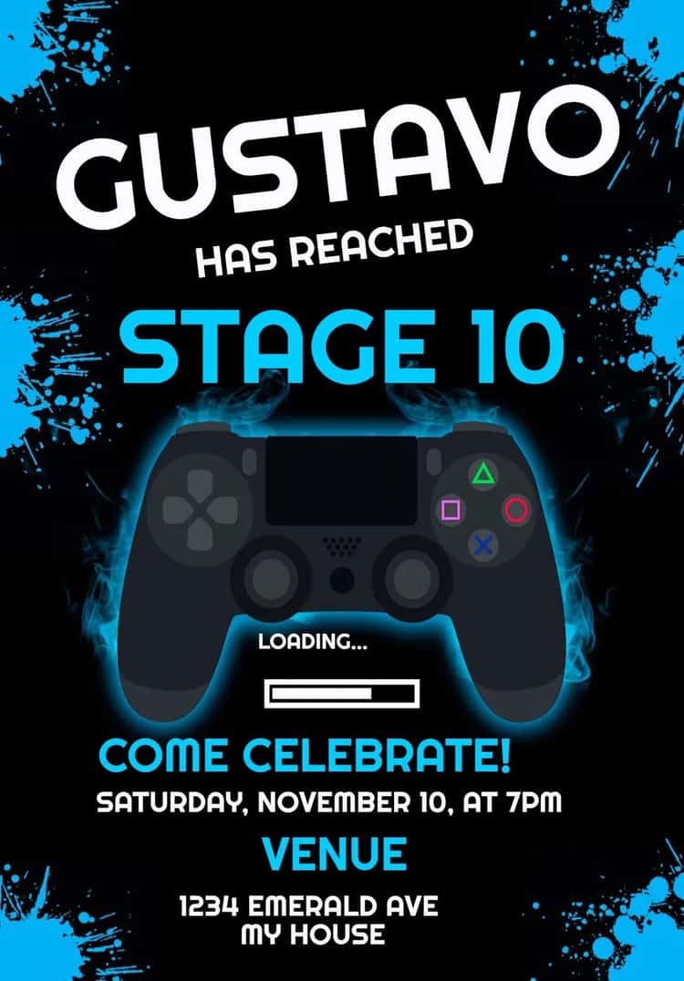 Astrobot Digital Invitation - Children's Birthday | Convitede