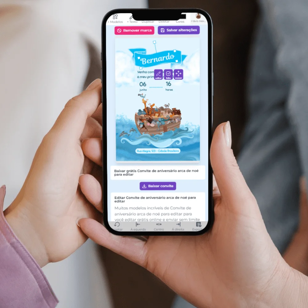 Editando Convite 2